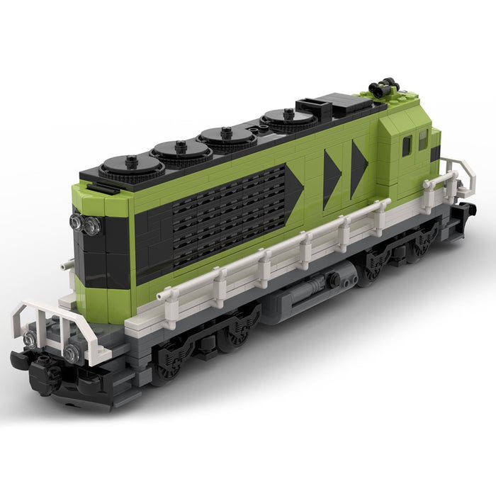 MOC - 121833 Diesel Cargo Locomotive Train Model - LesDiy - Building Blocks -