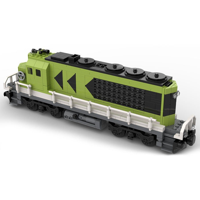 MOC - 121833 Diesel Cargo Locomotive Train Model - LesDiy - Building Blocks -