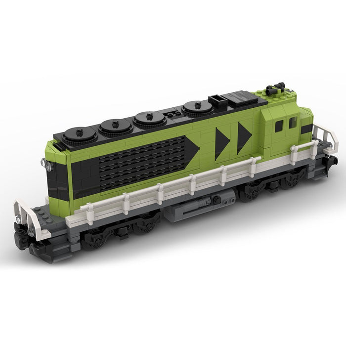 MOC - 121833 Diesel Cargo Locomotive Train Model - LesDiy - Building Blocks -