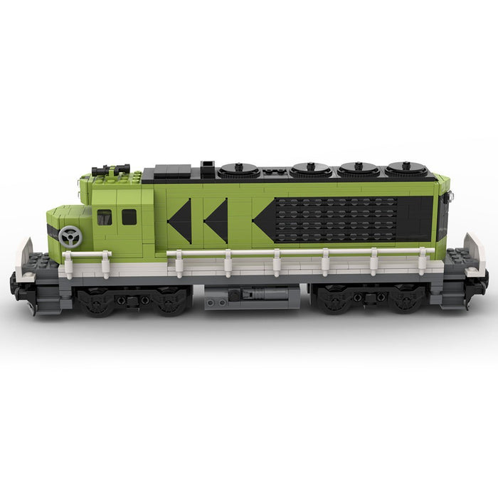MOC - 121833 Diesel Cargo Locomotive Train Model - LesDiy - Building Blocks -