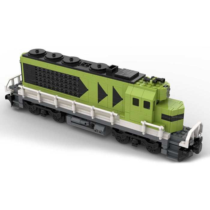 MOC - 121833 Diesel Cargo Locomotive Train Model - LesDiy - Building Blocks -