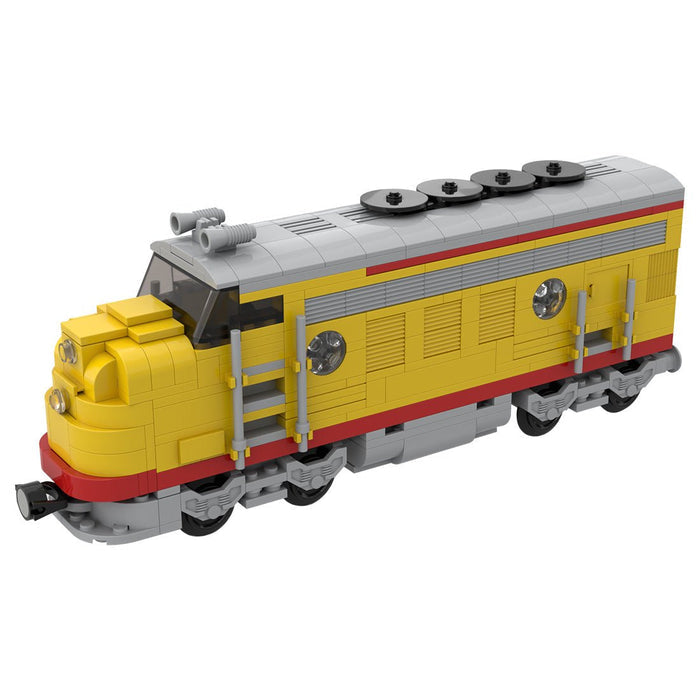 MOC - 122319 Union Pacific Locomotive Train Model - LesDiy - Building Blocks -