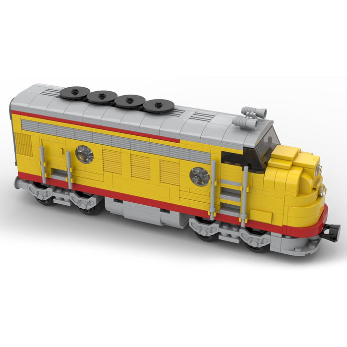 MOC - 122319 Union Pacific Locomotive Train Model - LesDiy - Building Blocks -