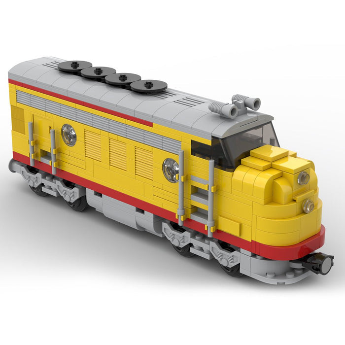 MOC - 122319 Union Pacific Locomotive Train Model - LesDiy - Building Blocks -