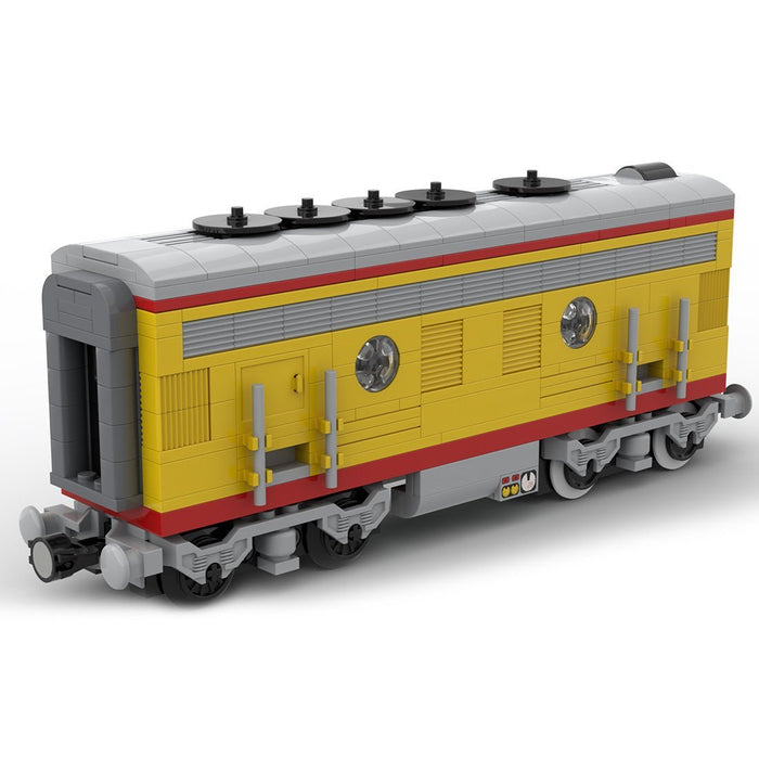 MOC - 122547 Union Pacific Locomotive Train B unit Model - LesDiy - Building Blocks -