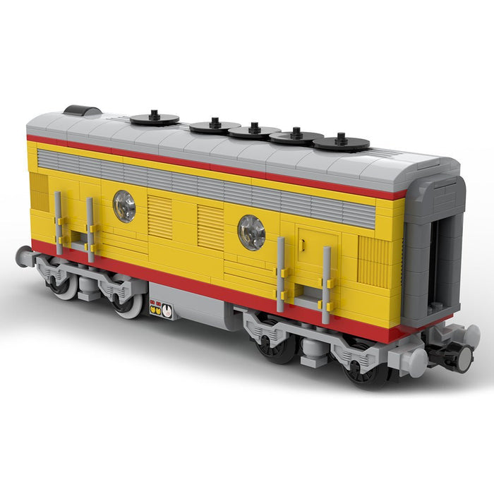 MOC - 122547 Union Pacific Locomotive Train B unit Model - LesDiy - Building Blocks -