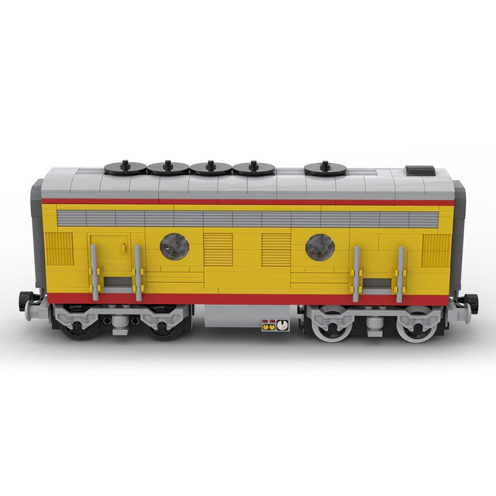 MOC - 122547 Union Pacific Locomotive Train B unit Model - LesDiy - Building Blocks -