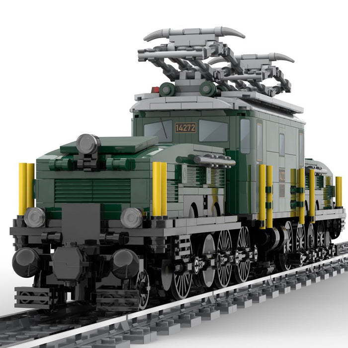 MOC - 124952 Swiss Locomotive Crocodile - Green - LesDiy -
