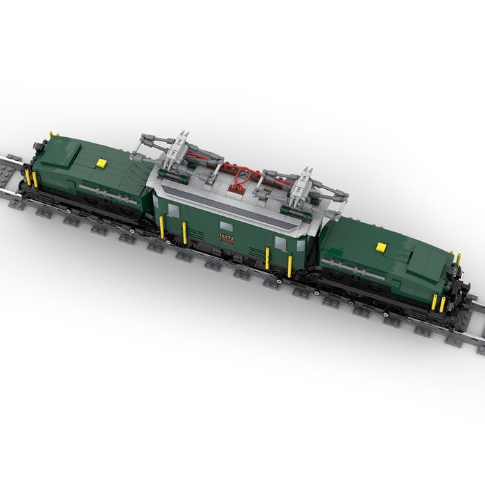 MOC - 124952 Swiss Locomotive Crocodile - Green - LesDiy -