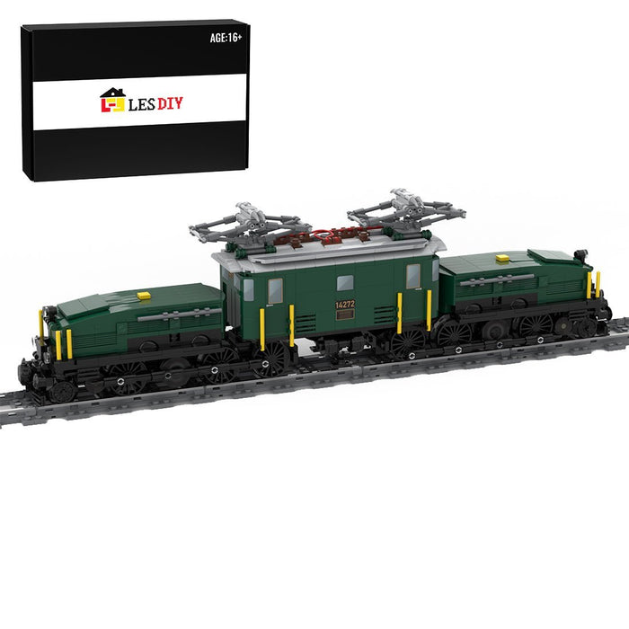 MOC - 124952 Swiss Locomotive Crocodile - Green - LesDiy -