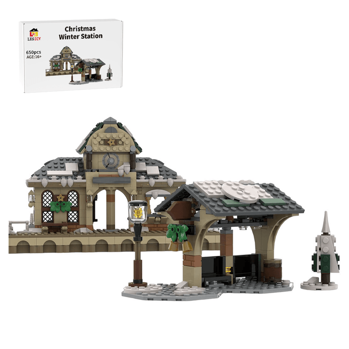 MOC - 124954 Christmas Winter Station - LesDiy -