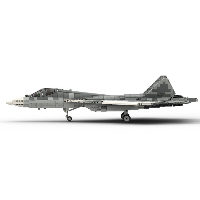 MOC - 125117 Sukhoi SU - 57 Felon | 1:35 Scale Building Blocks - LesDiy - Building Blocks -