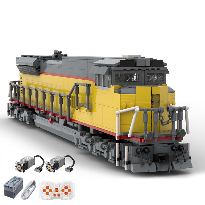 MOC - 125311 EMD SD90MAC - H2 Union Pacific Train Model - LesDiy - Building Blocks -