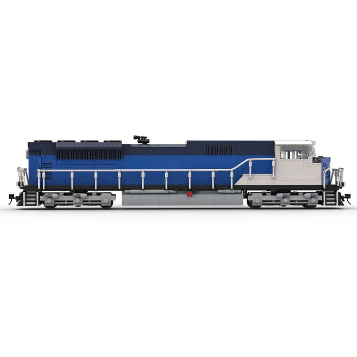 MOC - 125573 EMD SD90/43MAC Salt Fantasy Livery Train Model - LesDiy - Building Blocks -