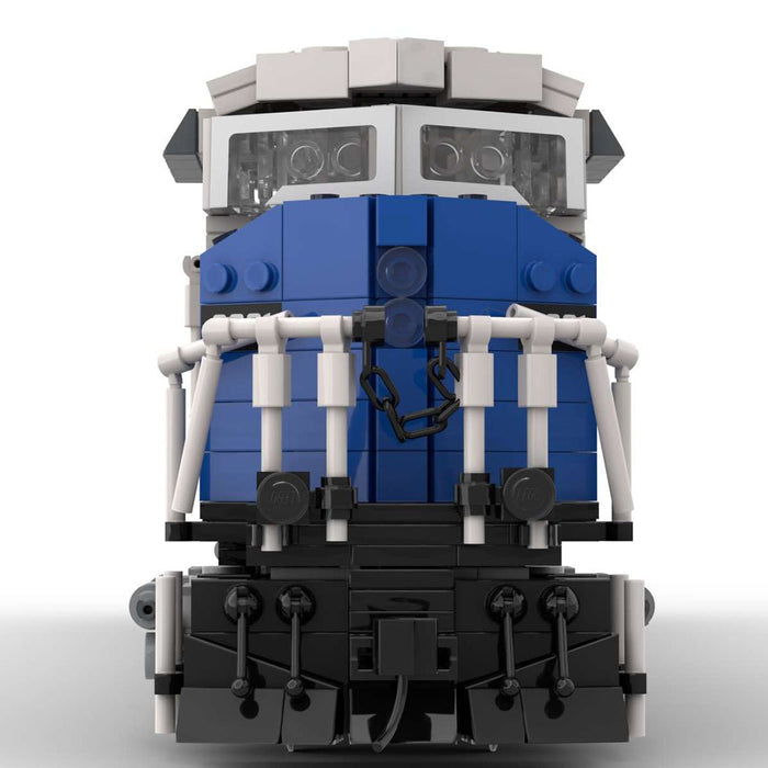 MOC - 125573 EMD SD90/43MAC Salt Fantasy Livery Train Model - LesDiy - Building Blocks -
