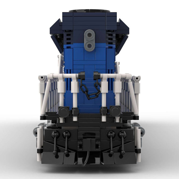 MOC - 125573 EMD SD90/43MAC Salt Fantasy Livery Train Model - LesDiy - Building Blocks -