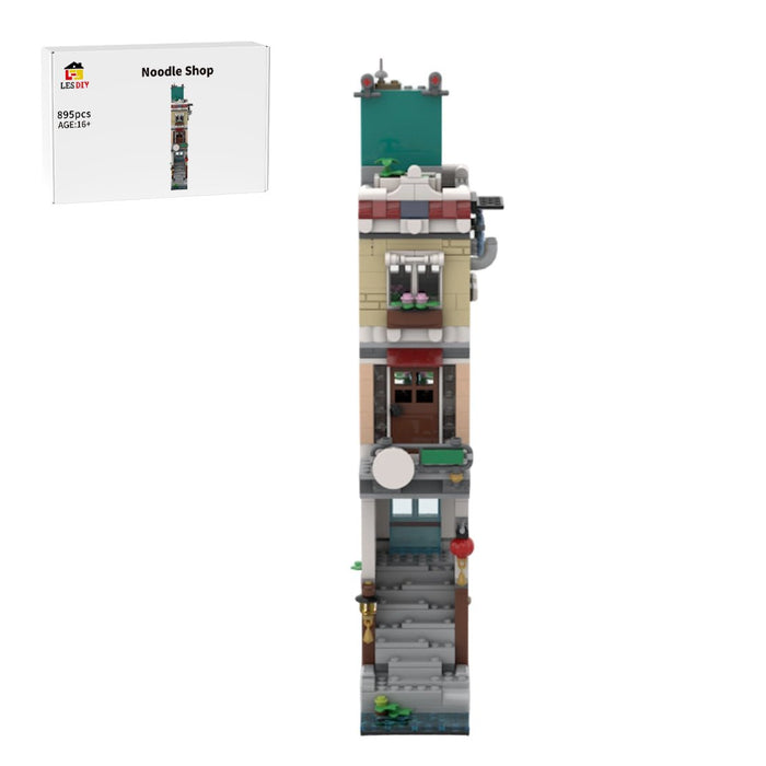 MOC-125588 Modular Noodle Shop Building Blocks-LesDiy-MOC-