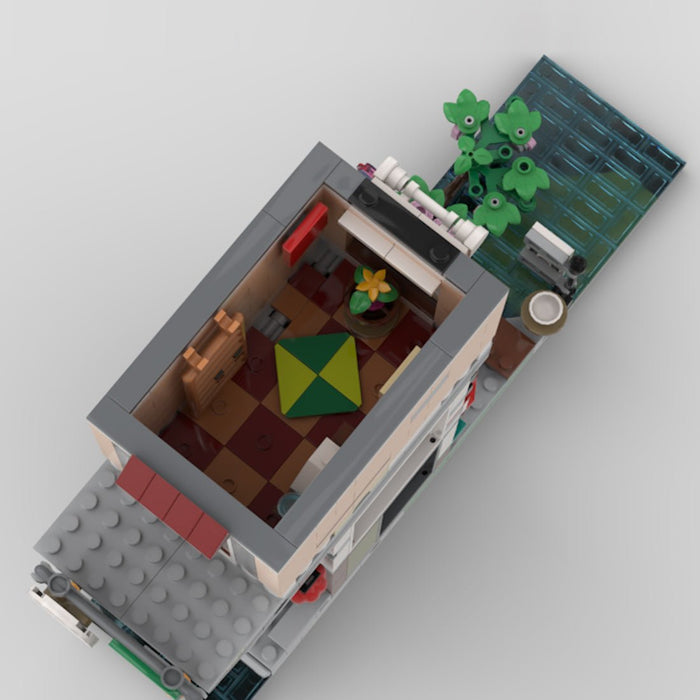 MOC-125588 Modular Noodle Shop Building Blocks-LesDiy-MOC-