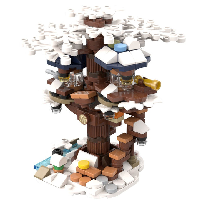 MOC - 126705 Tree House - Winter Version Building Blocks - LesDiy -