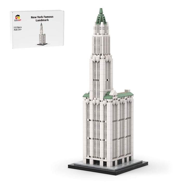 MOC - 126951 NYC Woolworth Building - 1/800 Scale Building Blocks - LesDiy - Building Blocks -