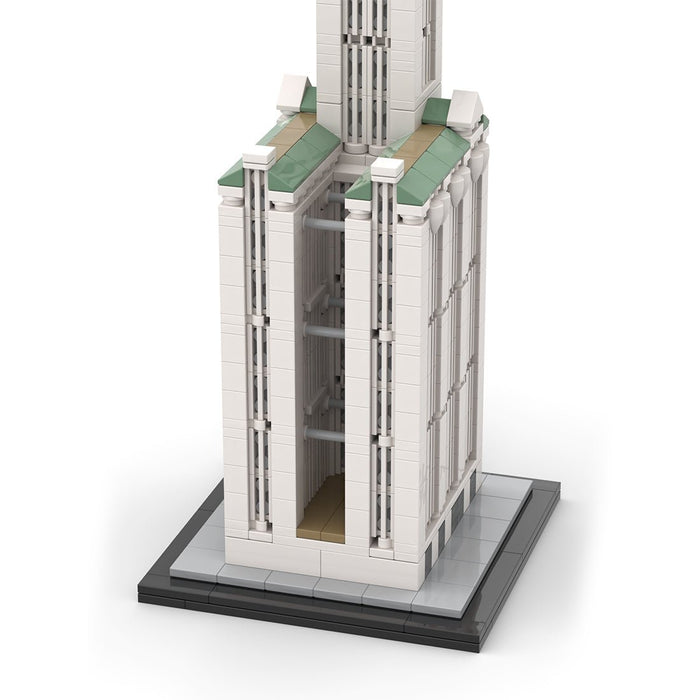 MOC - 126951 NYC Woolworth Building - 1/800 Scale Building Blocks - LesDiy - Building Blocks -