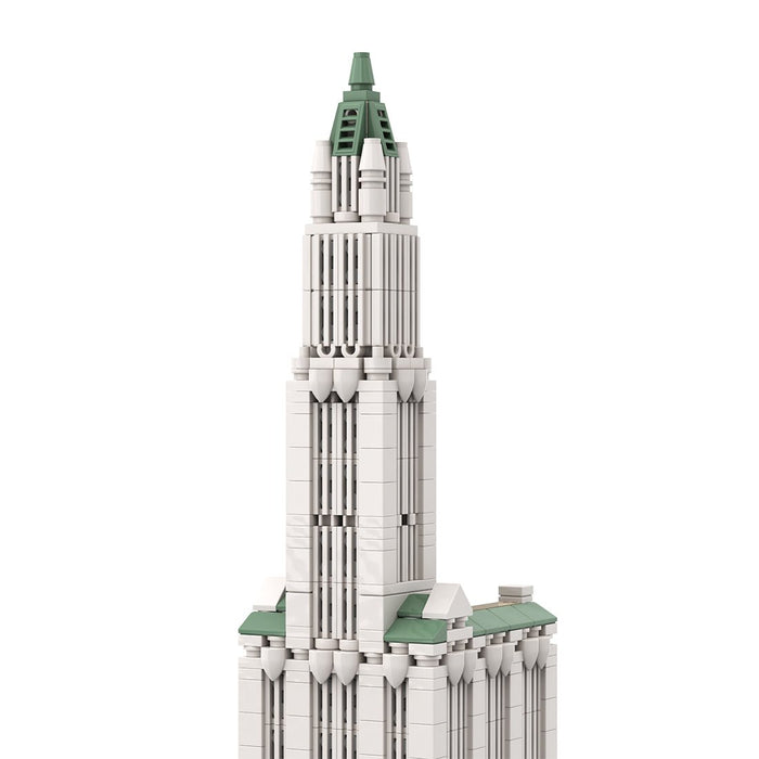 MOC - 126951 NYC Woolworth Building - 1/800 Scale Building Blocks - LesDiy - Building Blocks -