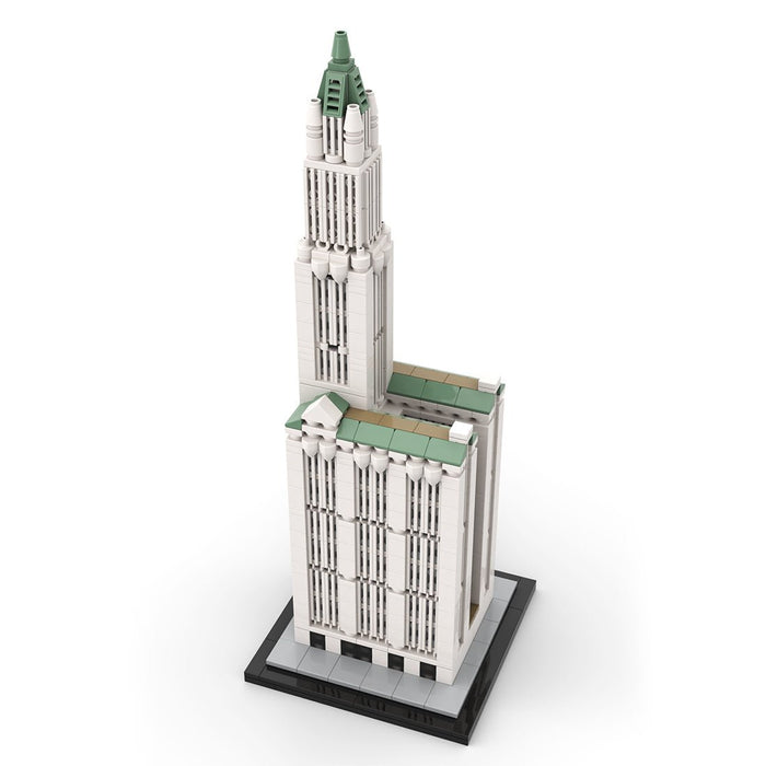MOC - 126951 NYC Woolworth Building - 1/800 Scale Building Blocks - LesDiy - Building Blocks -