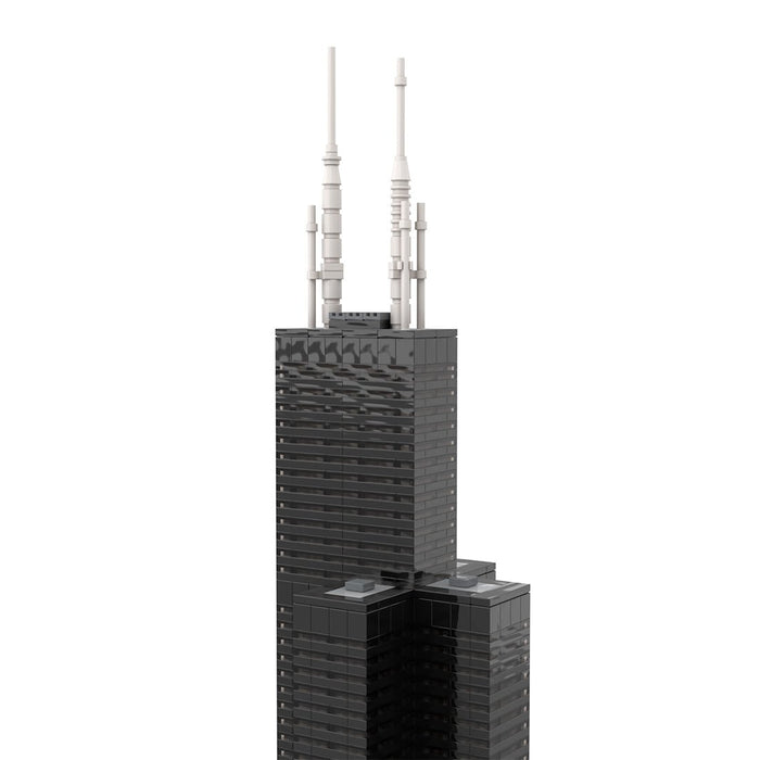 MOC - 127024 Willis Tower (Sears Tower) 1:800 Scale - LesDiy -