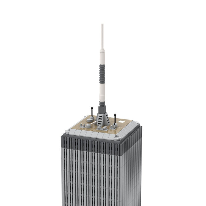 MOC - 127129 World Trade Center North Tower - 1/800 Scale Building Blocks - LesDiy - Building Blocks -