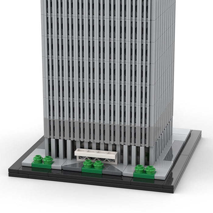 MOC - 127129 World Trade Center North Tower - 1/800 Scale Building Blocks - LesDiy - Building Blocks -