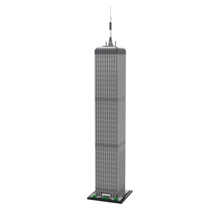 MOC - 127129 World Trade Center North Tower - 1/800 Scale Building Blocks - LesDiy - Building Blocks -