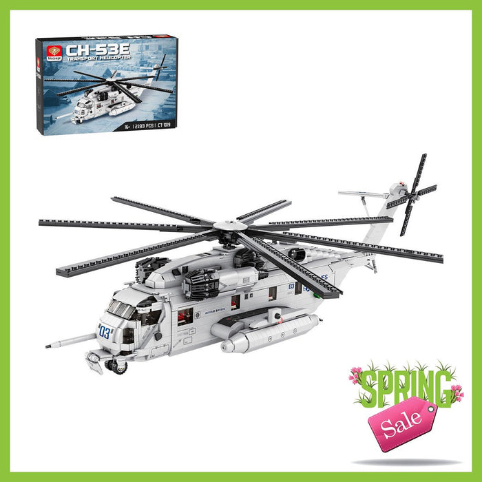 MOC - 127265 Sikorsky CH - 53E Super Stallion Building Blocks (US Warehouse) - LesDiy - Building Blocks -