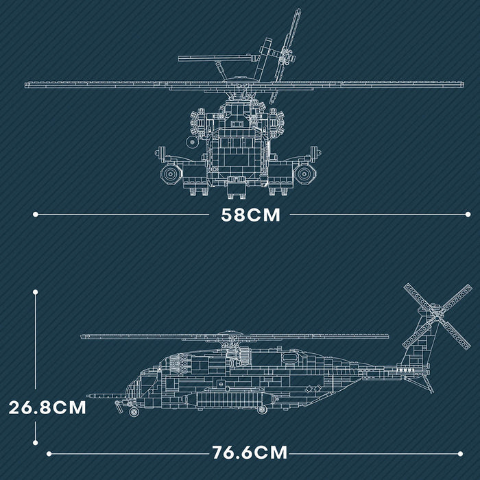 MOC - 127265 Sikorsky CH - 53E Super Stallion Building Blocks (US Warehouse) - LesDiy - Building Blocks -