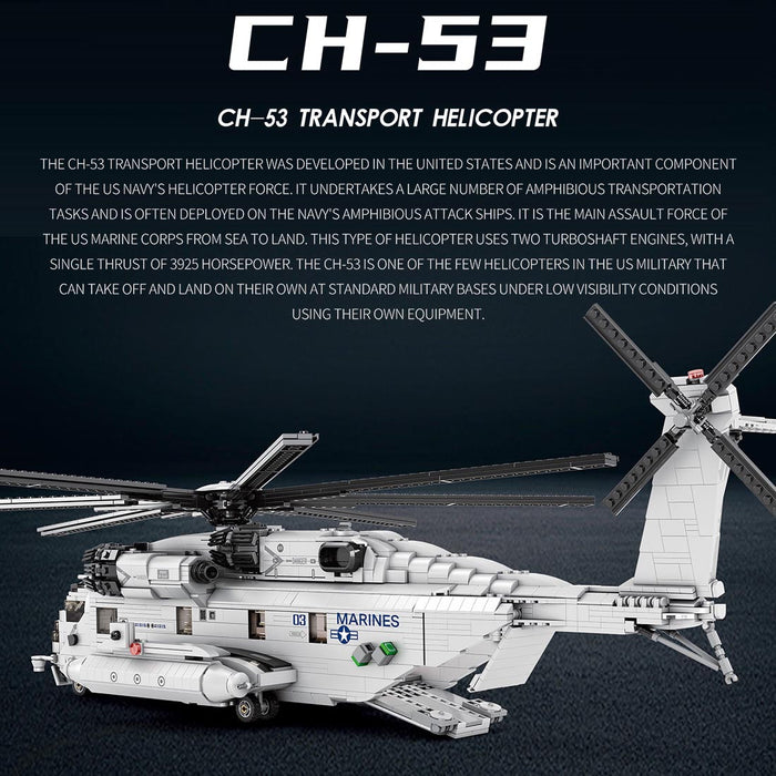 MOC - 127265 Sikorsky CH - 53E Super Stallion Building Blocks (US Warehouse) - LesDiy - Building Blocks -