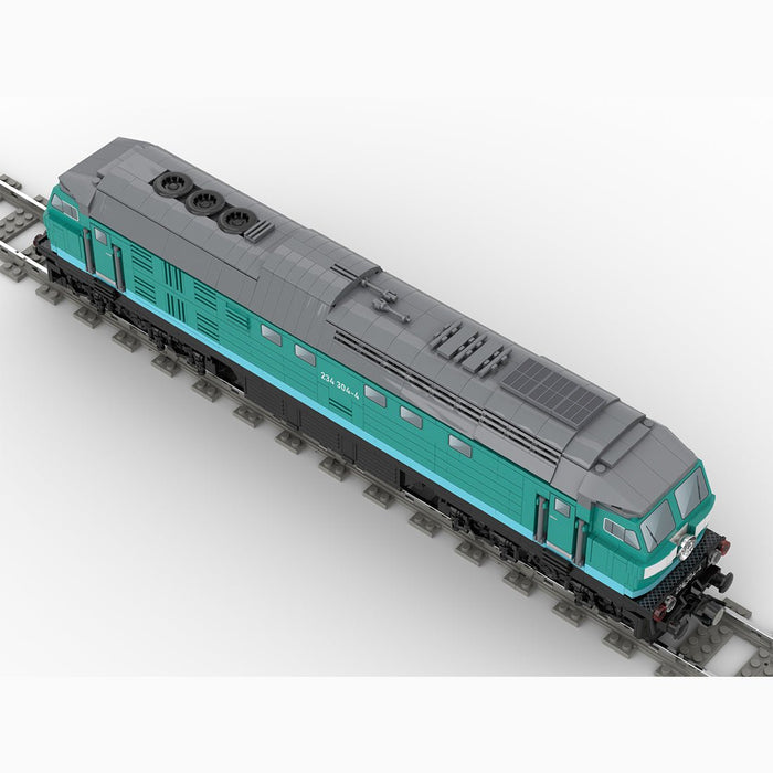 MOC-127413 BR 234 304-4 1:43 Scale Heavy Diesel Locomotive Building Blocks-LesDiy-MOC-