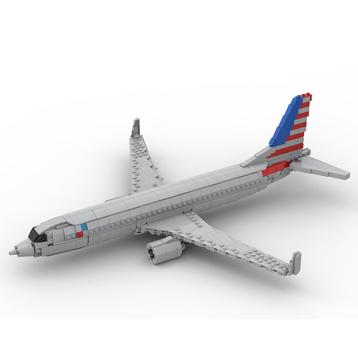 MOC - 127873 1/80 Boeing 737 Large Jetliner - American - LesDiy -