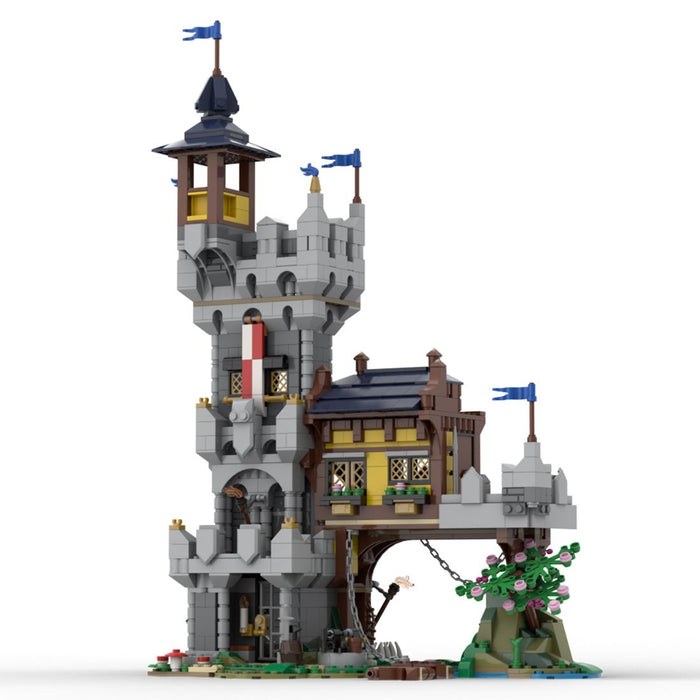 MOC - 128084 Medieval River Outpost Model Building Blocks - LesDiy -