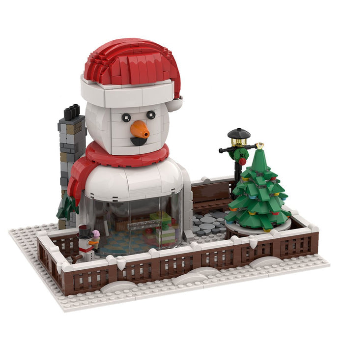MOC - 128658 Snowman Hut Building Blocks - LesDiy -