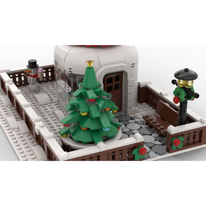 MOC - 128658 Snowman Hut Building Blocks - LesDiy -