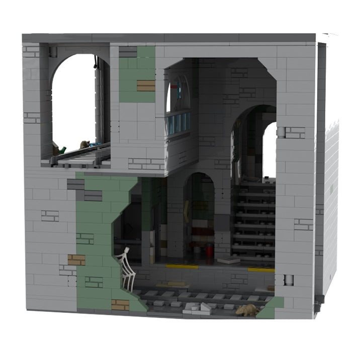 MOC-129272 Modular Urban Transit Station with Balcony Greenery Building Blocks-LesDiy-MOC-