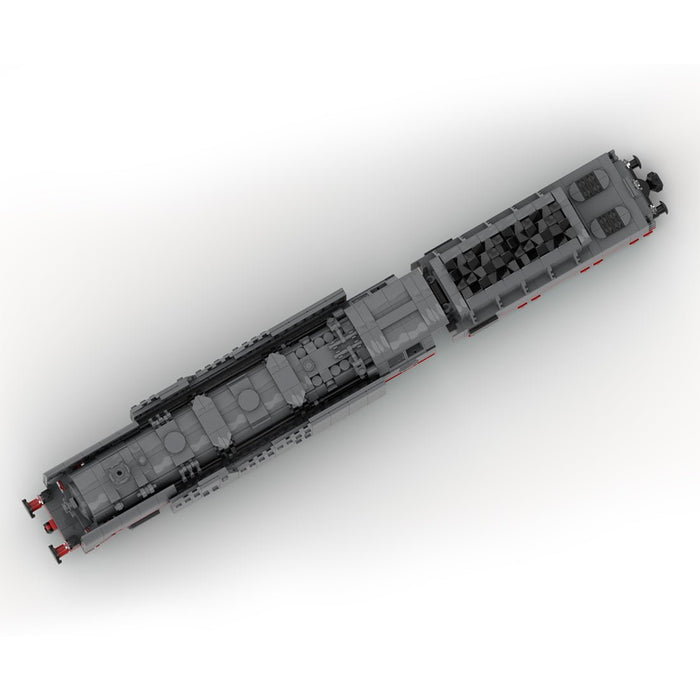 MOC - 129996 WWII DR - Baureihe 50 War Locomotive (8w) Building Blocks - LesDiy -
