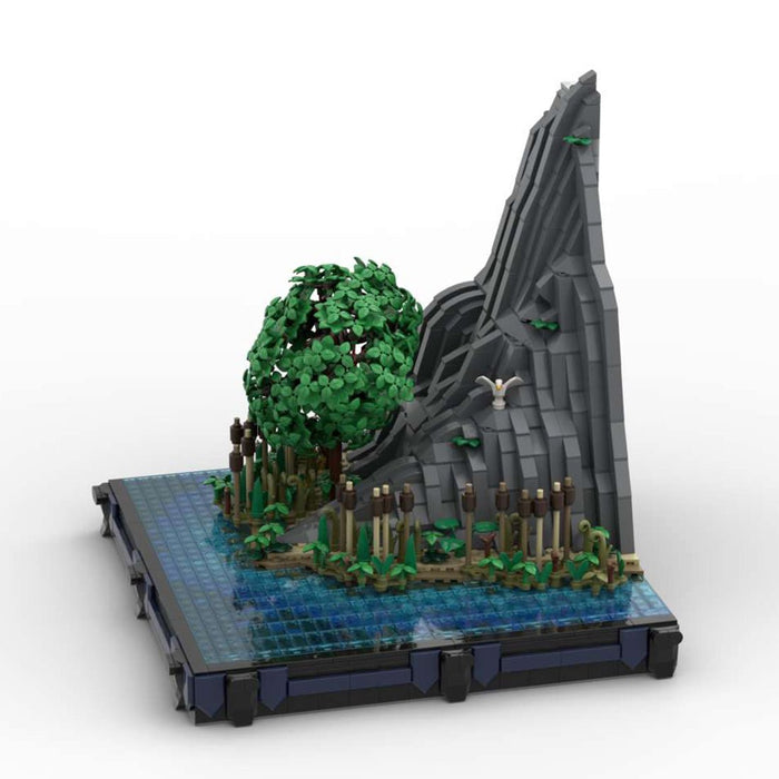 MOC - 130406 G4 Shore, landscape and substructure - LesDiy -