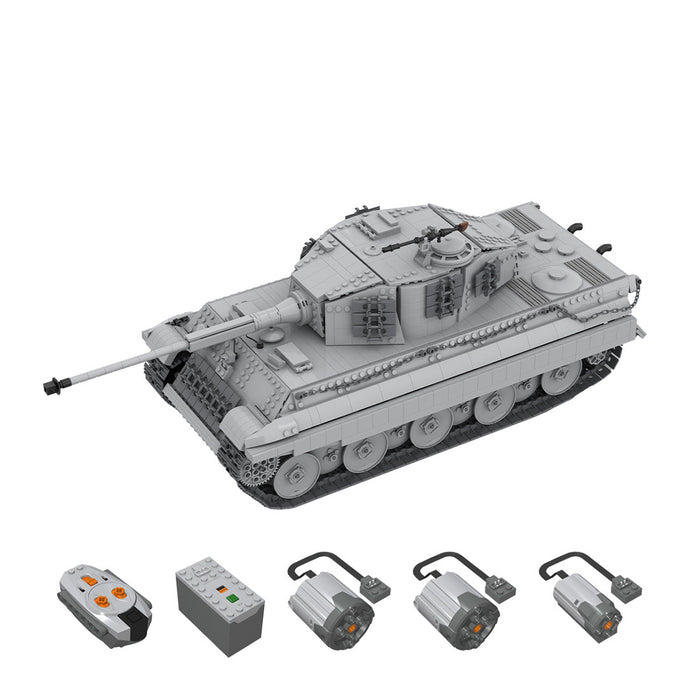MOC - 130474 1/16 RC King Tiger Tank - LesDiy -