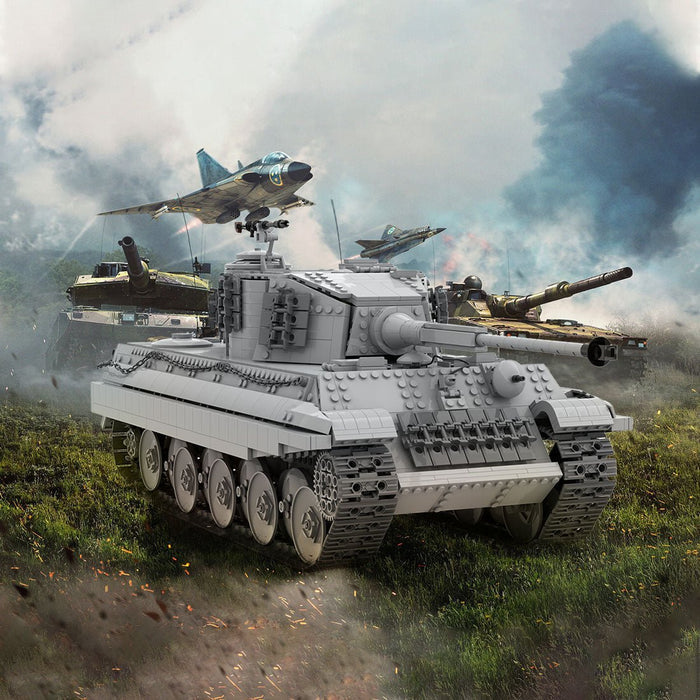 MOC - 130474 1/16 RC King Tiger Tank - LesDiy -