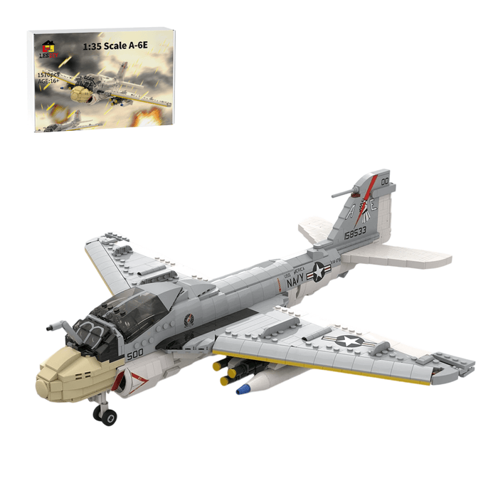 MOC - 130722 1:35 Scale A - 6E Intruder Building Blocks - LesDiy - Building Blocks -