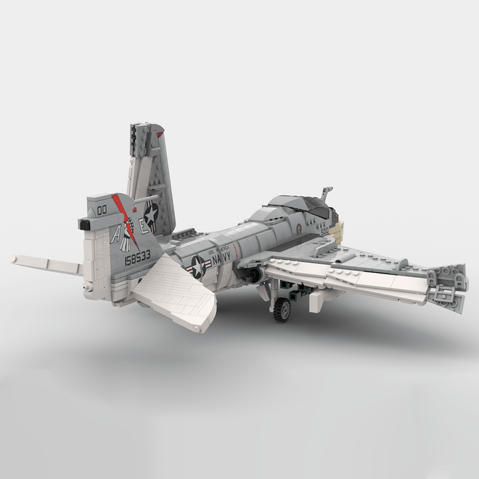 MOC - 130722 1:35 Scale A - 6E Intruder Building Blocks - LesDiy - Building Blocks -