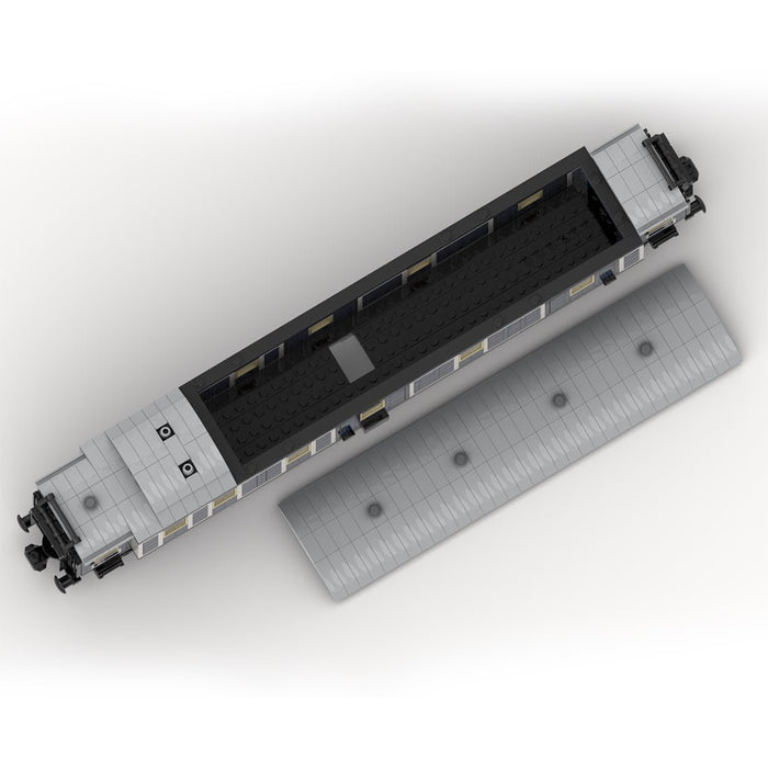MOC - 130785 Bavarian Express Train Baggage Wagon (8w) - LesDiy - Building Blocks -