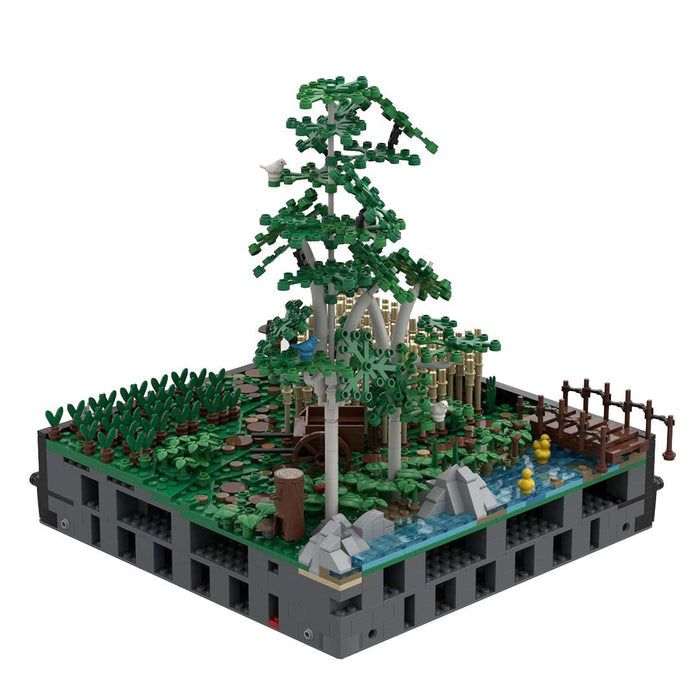MOC - 131114 A4 - Landscape with fields and trees - LesDiy -