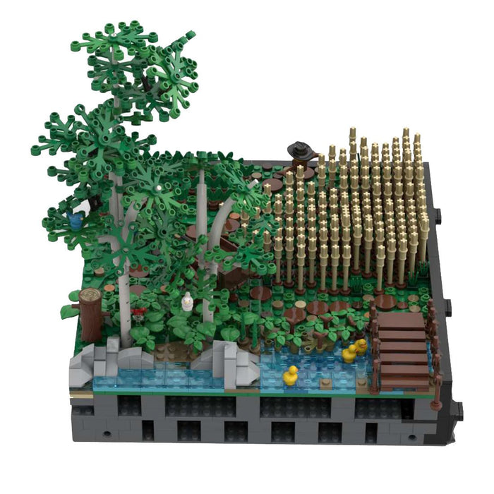 MOC - 131114 A4 - Landscape with fields and trees - LesDiy -