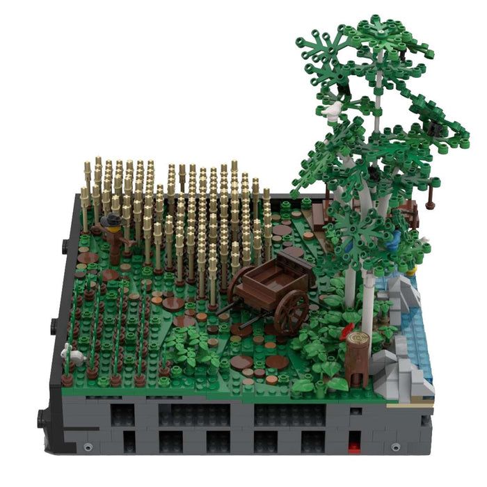 MOC - 131114 A4 - Landscape with fields and trees - LesDiy -